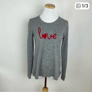Cashmere- Anthropologie Future Paradise Love Sweater Gray Size S